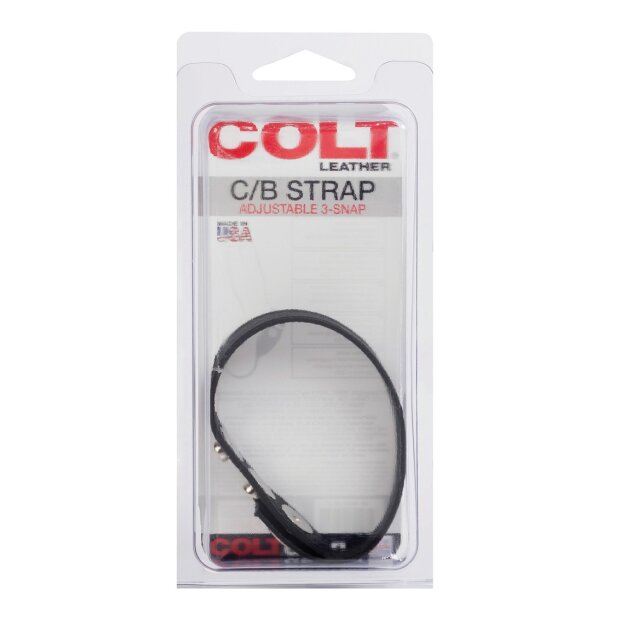 Colt Adjustable 3 Snap Leather Strap