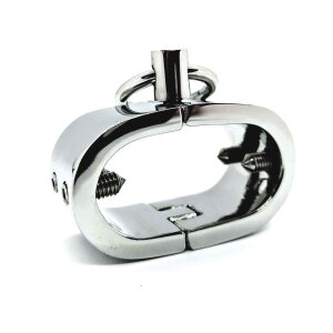 Black Label Stainless Steel Testicle Shackle With Spikes...