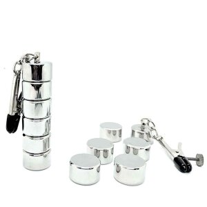 Black Label Stackable Magnetic Weight Nippelklemmen Silber