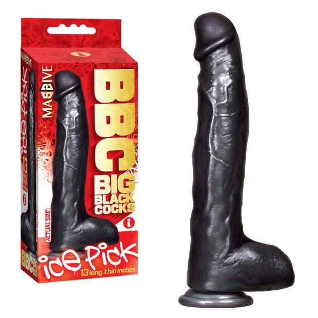 Big Black Cock Ice Pick 33 cm