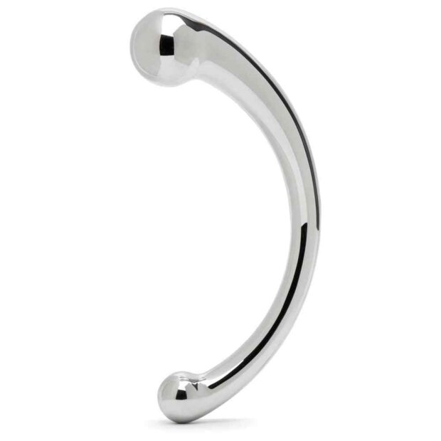 The Curvy Stainless Steel Double Ended G-Spot Dildo
