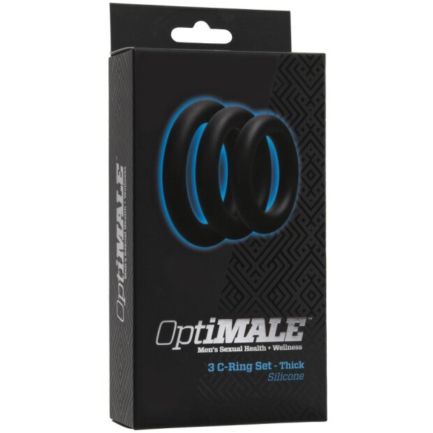 OptiMALE 3 C-Ring Set Thick Black