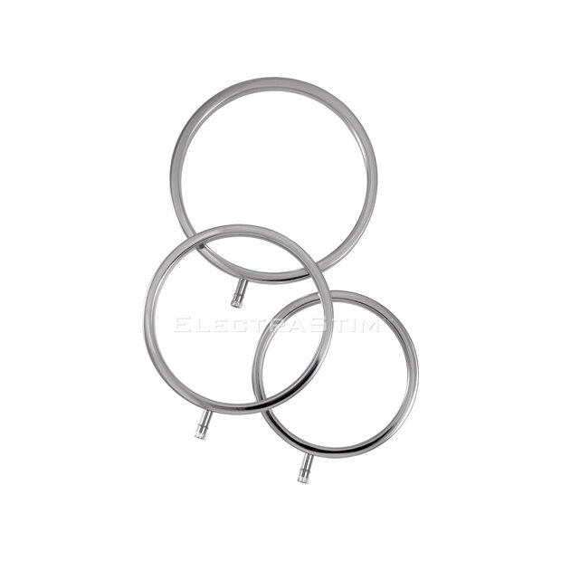 ElectraStim Solid Metal Scrotal Ring Set 3 Sizes