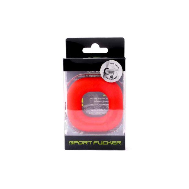 Liquid Silicone Big Boner Ring Red
