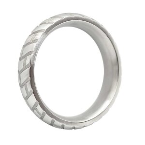 Stainless Steel Tire DoNut Cockring - Jumbo - 55 mm