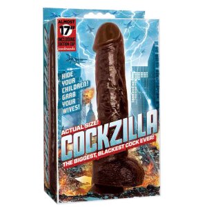 Cockzilla Realistic Cock 42 cm. (16.50 inch) Black