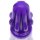 Oxballs Airhole Small Finned Buttplug - Eggplant 4,55 cm