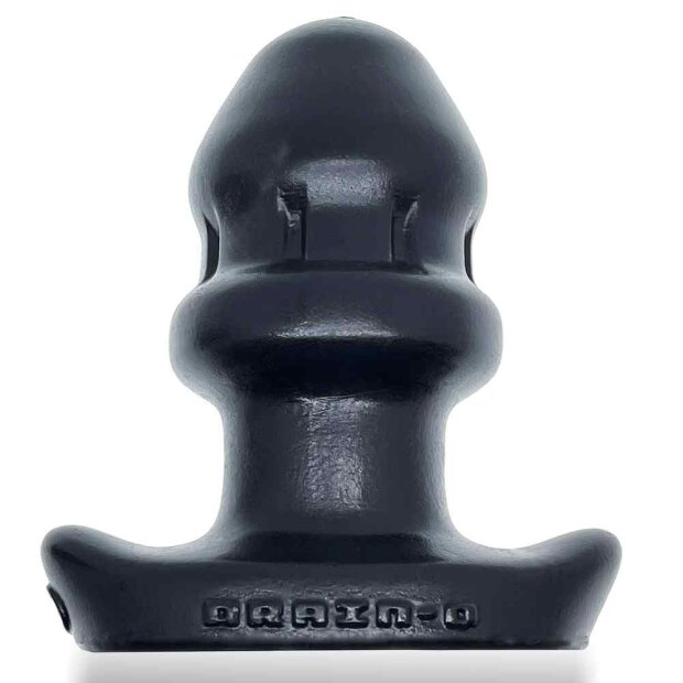 Oxballs Drain-O Flow-Thru Buttplug Small Tunnelplug Schwarz ⌀ 5,8 cm