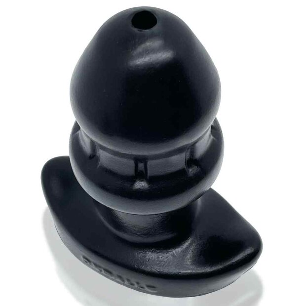 Oxballs Drain-O Flow-Thru Buttplug Small Tunnelplug Schwarz ⌀ 5,8 cm