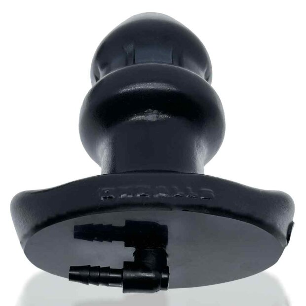 Oxballs Drain-O Flow-Thru Buttplug Small Tunnelplug Schwarz ⌀ 5,8 cm