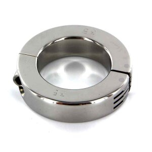 Kiotos Steel Hinged Cockring Ballstretcher Silber ⌀ 4,5 cm