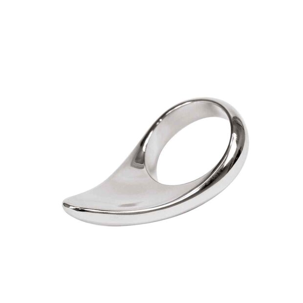 Kiotos Steel Teardrop Cockring Metallring Silber ⌀ 4,5 cm