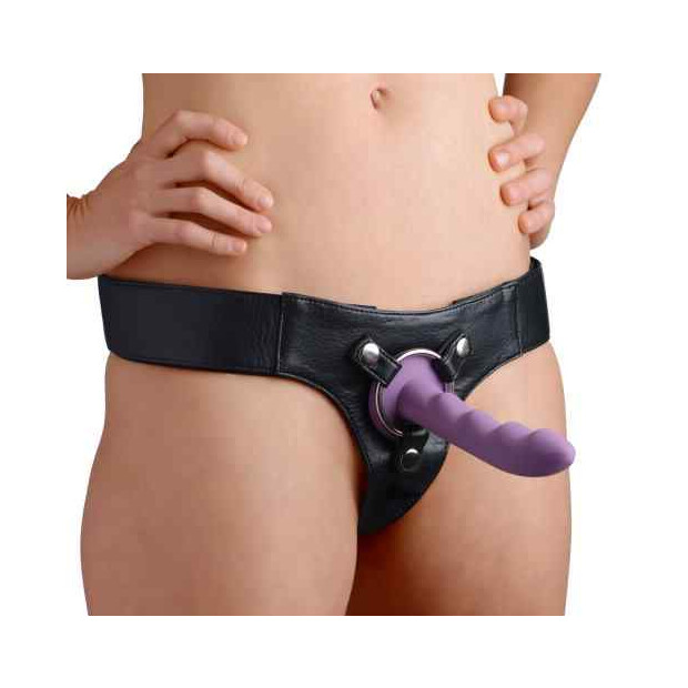 XR Brands Strap U Domina Wide Band Strap-On Schwarz Taille 150 cm
