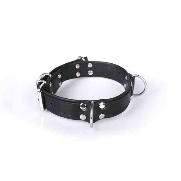 Deluxe Bondage Collar Black
