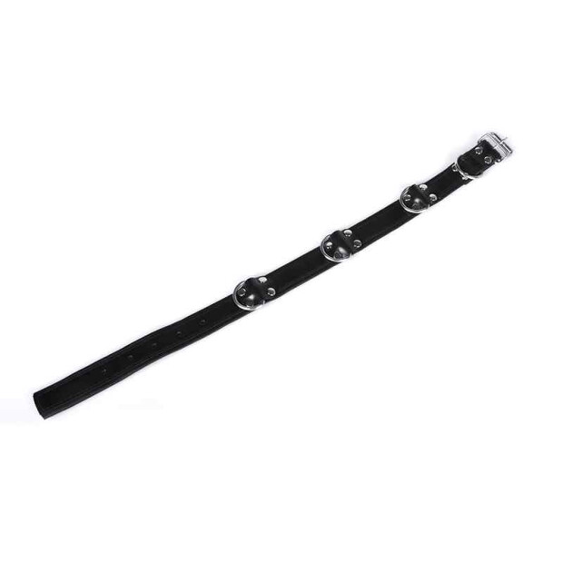 Deluxe Bondage Collar Black