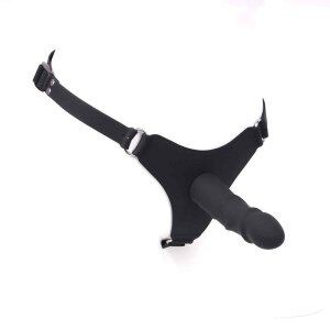 Kiotos Silicone Strap-On London Schwarz 14,5 cm