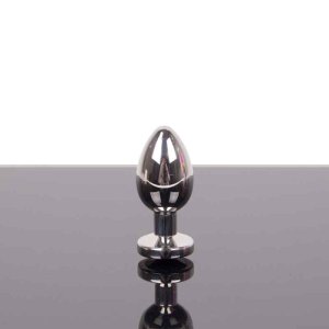 Kiotos Steel Jewel Buttplug Medium Black Analplug Silber...