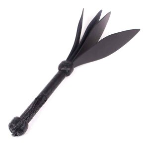 3-Fold Spade Slaper Black Leather
