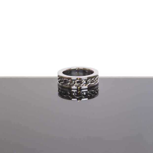 Kiotos Steel Chain Link Cockring Silber ⌀ 4,5 cm