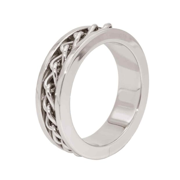 Kiotos Steel Chain Link Cockring Silber ⌀ 5 cm