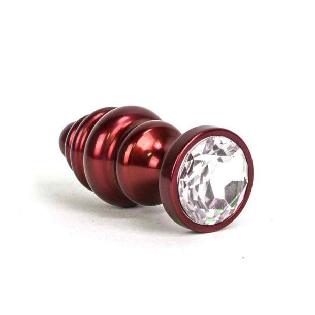 Aluminum Alloy Anal Plug 1 Red