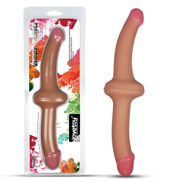 Holy Dong Premium Silicone Double-ended Dildo 1622 Flesh