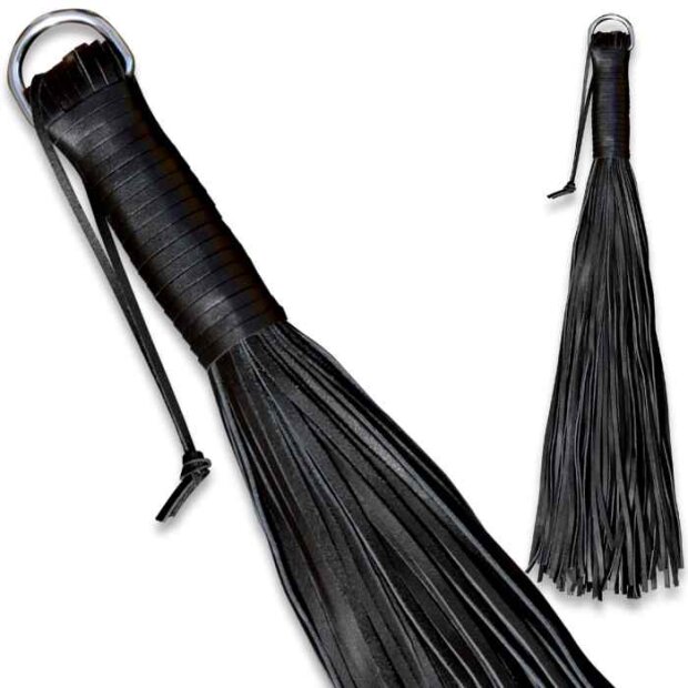 Leather Black Whip Soft 100 Strings