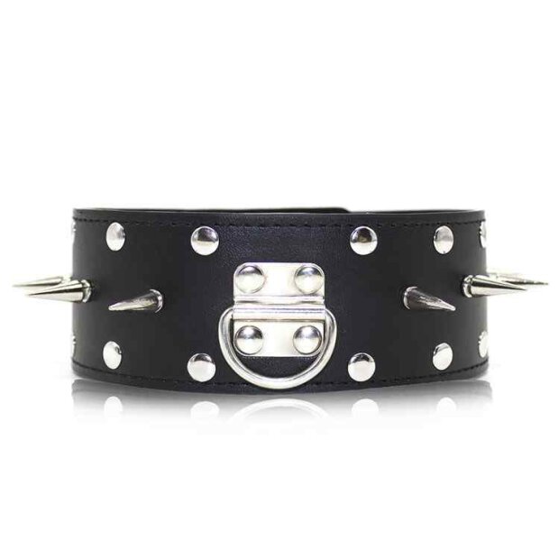 Leather Collar Spiked