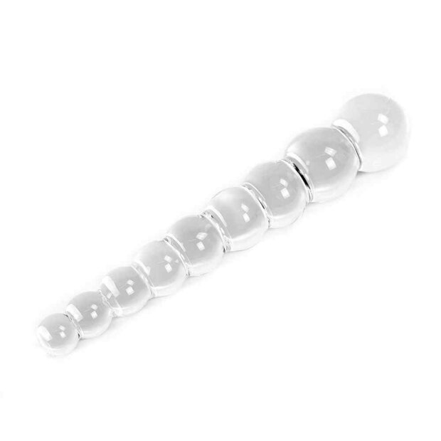 Glass Dildo Clear Balls