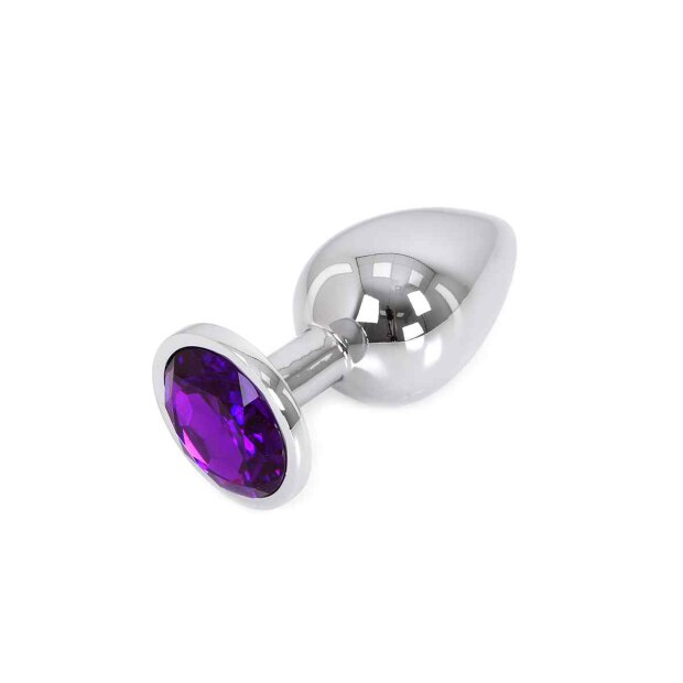 Buttplug Aluminium Purple Large 4 cm