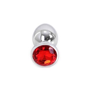 Perfect Lover Buttplug Aluminium Red Large Analplug Rot ⌀...