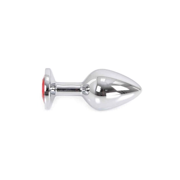 Buttplug Aluminium Red Medium