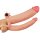 Lovetoy Pleasure X-Tender Vibrating Double Penis Sleeve Doppeldildo Beige 21 cm ⌀ 5,1 cm