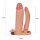 Lovetoy Pleasure X-Tender Vibrating Double Penis Sleeve Doppeldildo Beige 21 cm ⌀ 5,1 cm