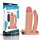 Lovetoy Pleasure X-Tender Vibrating Double Penis Sleeve Doppeldildo Beige 21 cm ⌀ 5,1 cm