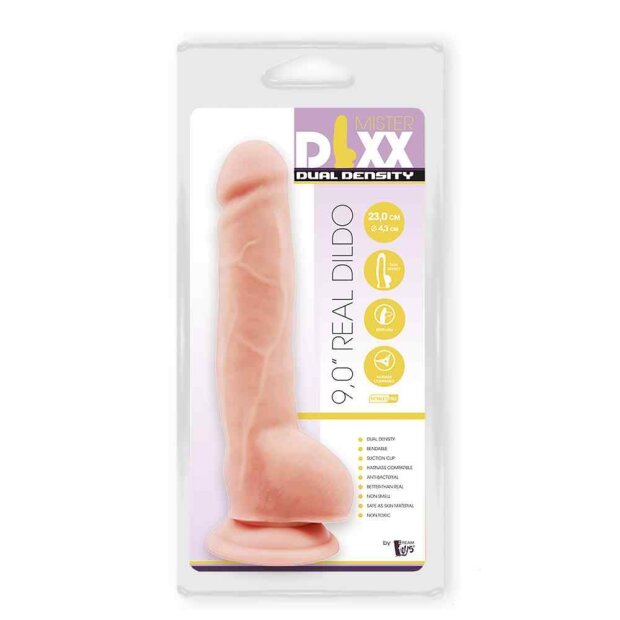 Dream Toys Mr. Dixx Dual Density Dildo Beige 23 cm