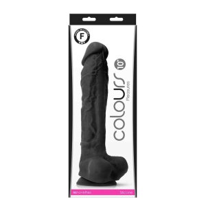 NS Novelties Colours Pleasures Dildo Schwarz 25,4 cm
