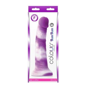 Colours Pleasures Yum 8" Dildo Purple