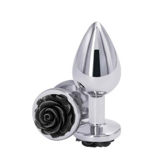 NS Novelties Rear Assets Rose Medium Black Analplug...