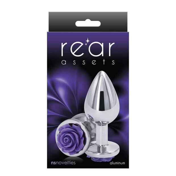 NS Novelties Rear Assets Rose Medium Purple Analplug Lila ⌀ 3,4 cm