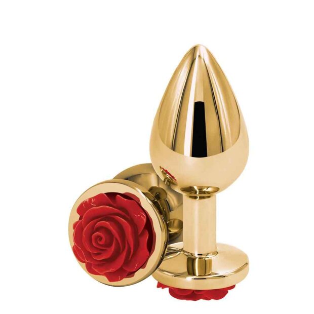 NS Novelties Rear Assets Rose Medium Analplug Gold ⌀ 3,4 cm