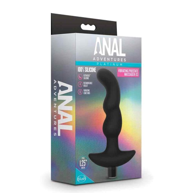 Blush Anal Adventures Prostate Massager 03 Schwarz ⌀ 3,1 cm