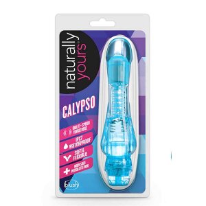 Blush Naturally Yours Calypso Vibrator Blau 17 cm