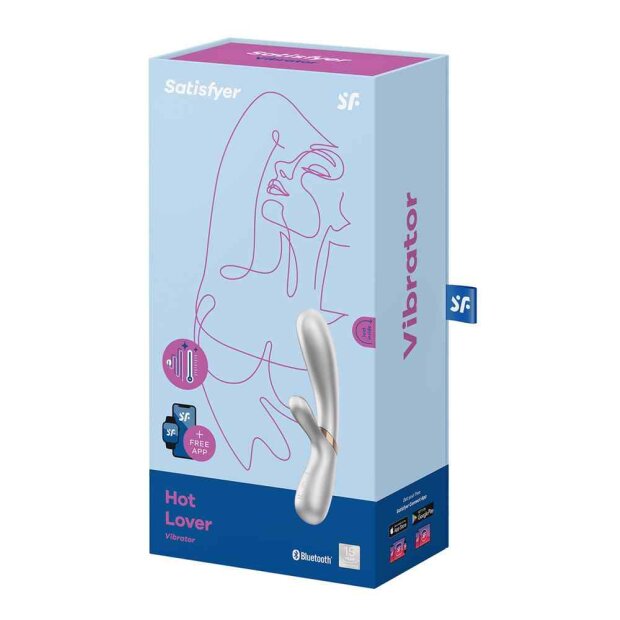 Satisfyer Hot Lover Rabbit Vibrator Silber 19,95 cm