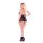 Barely Bare Open Front Babydoll Black - Onesize