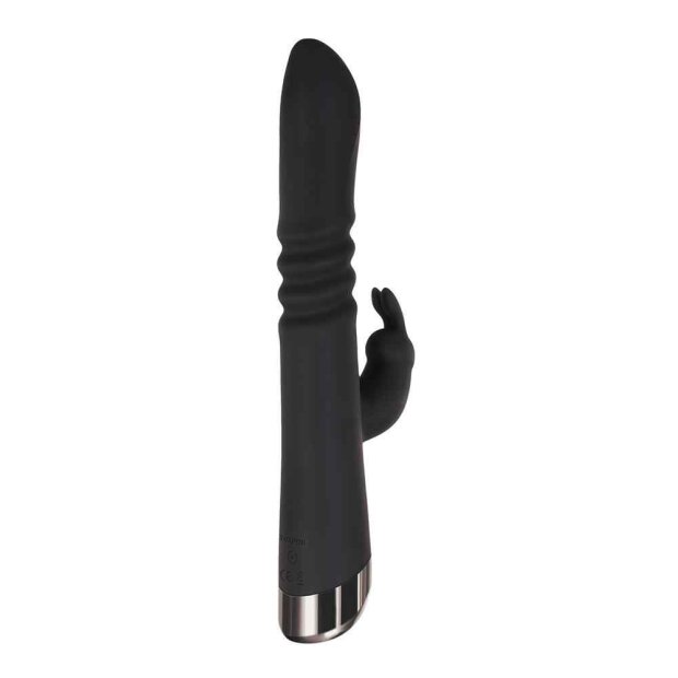Evolved Rapid Rabbit Black Rabbit Vibrator Schwarz 25,4 cm