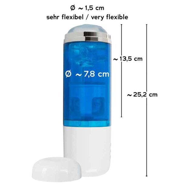 You2Toys 3 Function Masturbator mit Vibration Blau