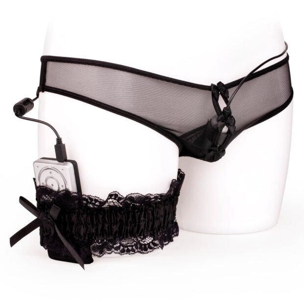 Rends R-1 Bach Rotor Handsfree Panty Vibrator Schwarz 22 cm