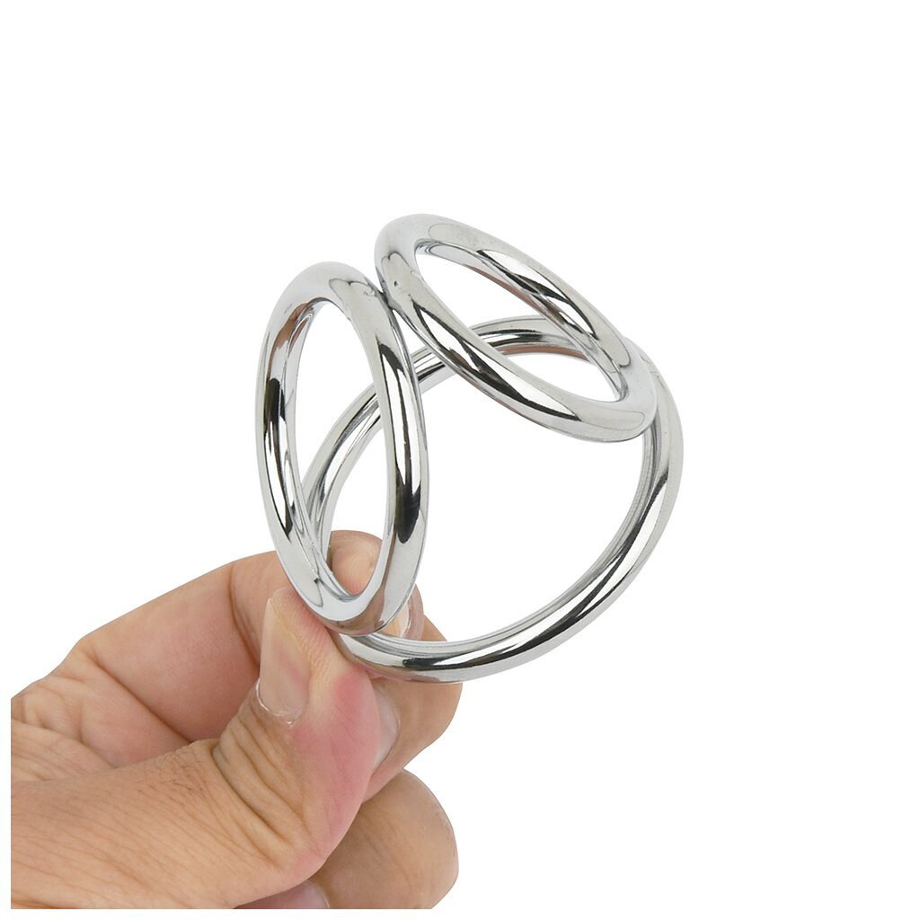 Rends Triple Cock Ring Penisring Silber, 23,50