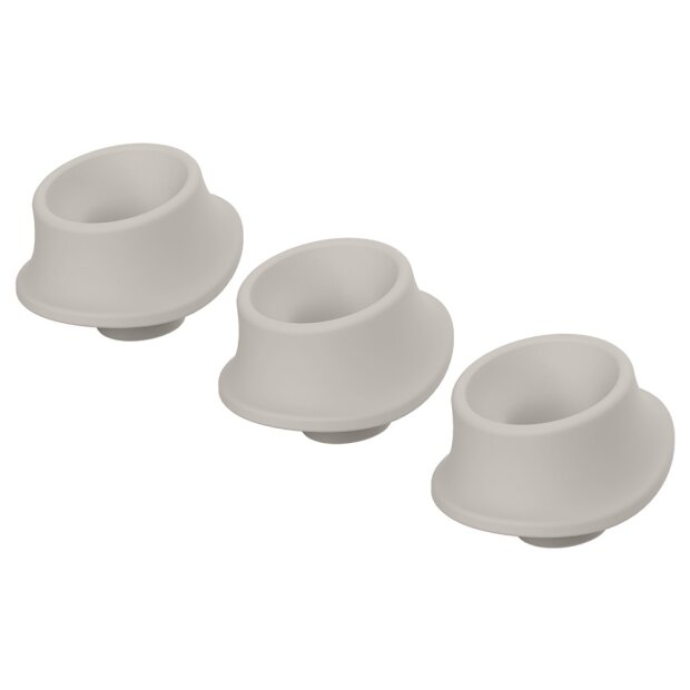 Womanizer 3x Ersatzkappen Premium 2/Classic 2 grau L